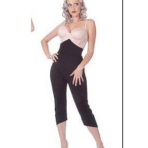 Fables by Barrie Penny Capri Pants Black XL high waist Pinup girl PUG retro NWT